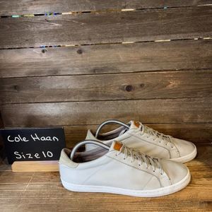 Womens Cole Haan Margo Gray Leather Comfort Casual‎ Sneakers Shoes Size 10 B GUC